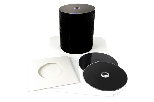 Blank mini 8cm black vinyl CD-R (180MB), bulk wrapped