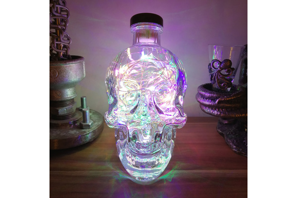 perle leder depositum Crystal Head Vodka multicolour LED bottle light, 70cl - Retro Style Media