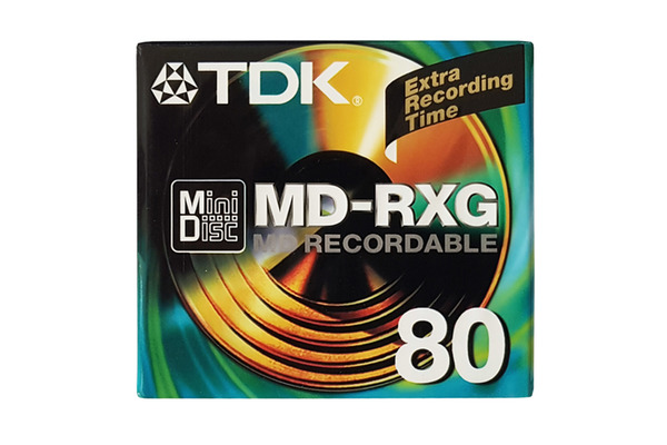 TDK MiniDisc MD-RXG80EB 80 minutes - Retro Style Media