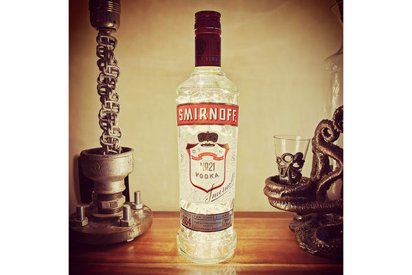 Smirnoff Red Vodka LED bottle light, 70cl
