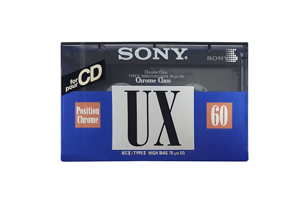 Sony UX-60 (1992) chrome blank audio cassette tapes