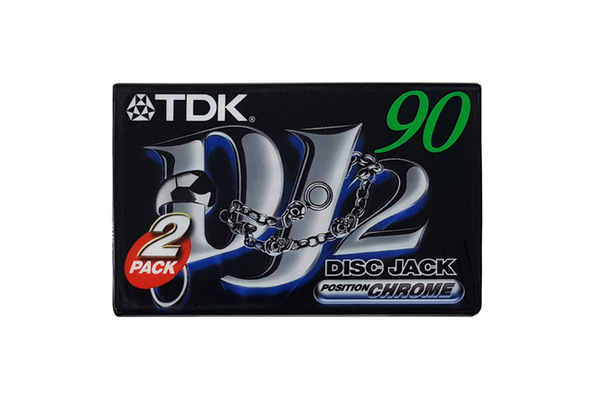 TDK DJ2 90 blank chrome audio cassette tapes - Retro Style Media