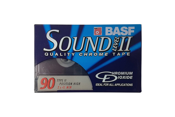 Basf - CR-S II chromé type II Noir/Or Cassette audio vierge