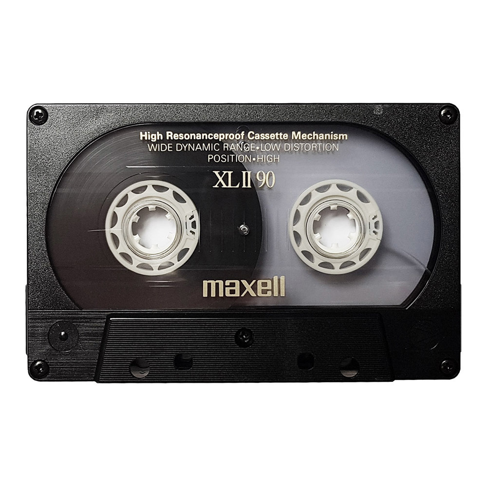 Maxell XLII 90 (1986) chrome blank audio cassette tapes - Retro