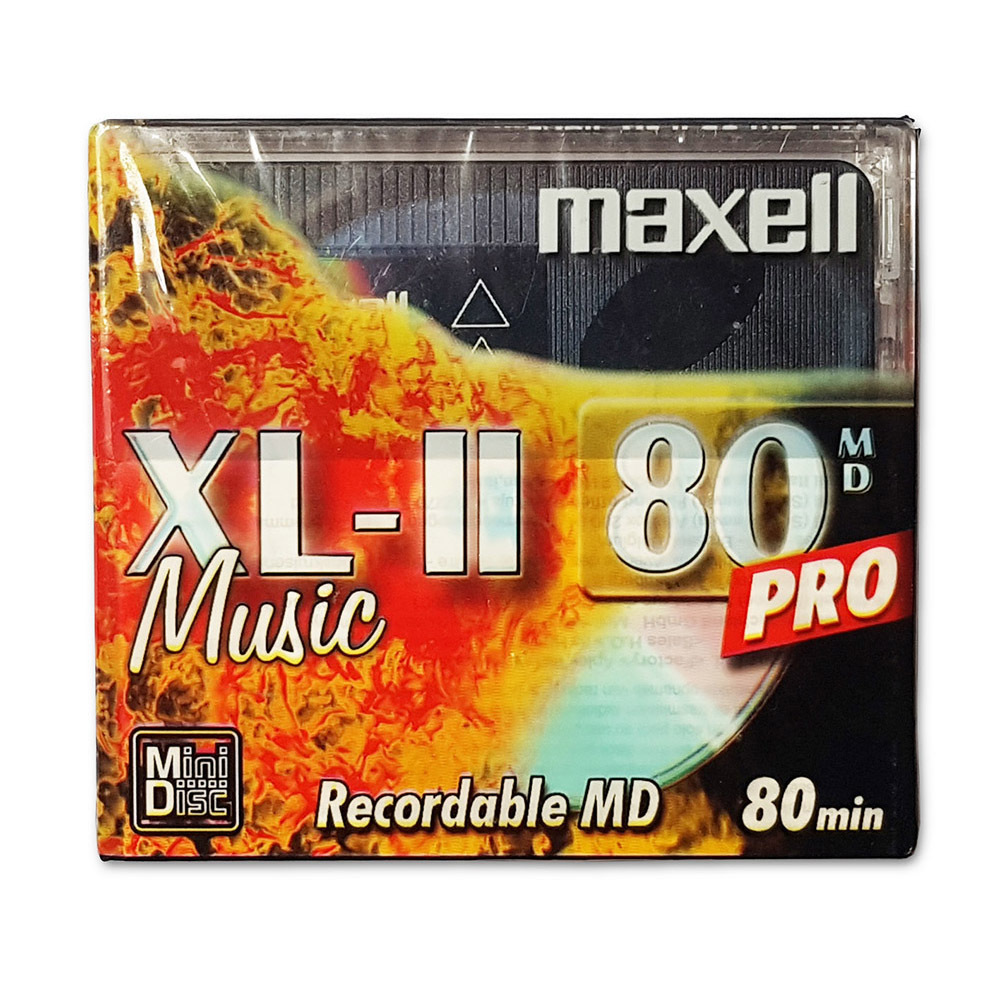 Maxell MiniDisc XL-II 80 minutes pro - Retro Style Media