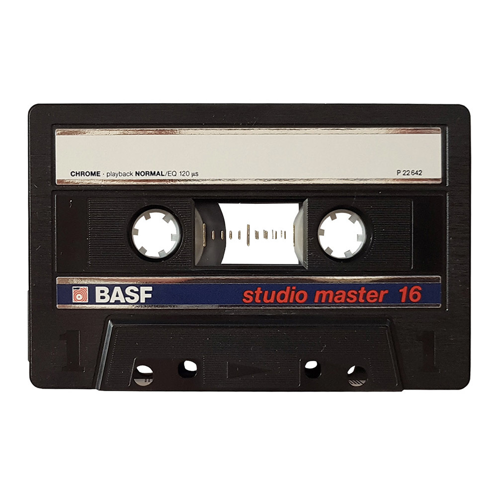 Basf Studio Master C16 Chrome Blank Audio Cassette Tapes Retro