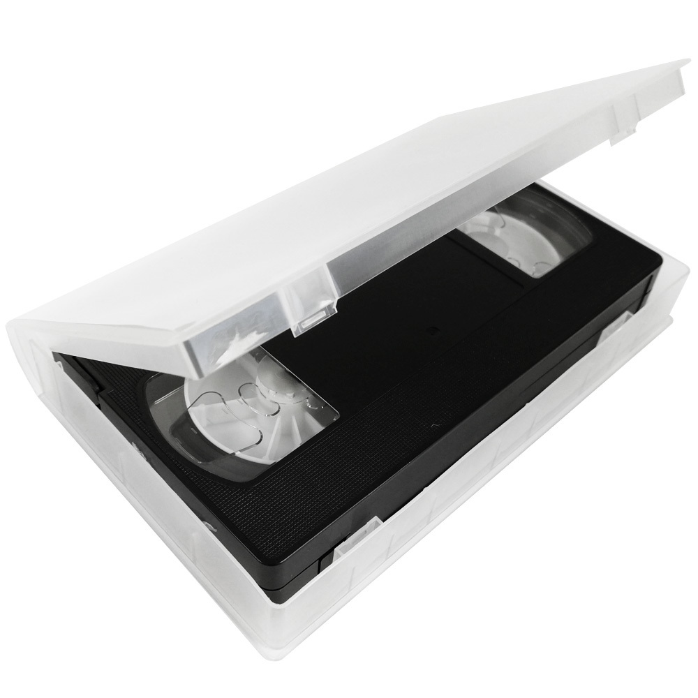 New Clear VHS Cassette Tape Case With Outer Cover Slipcase For Inserts 