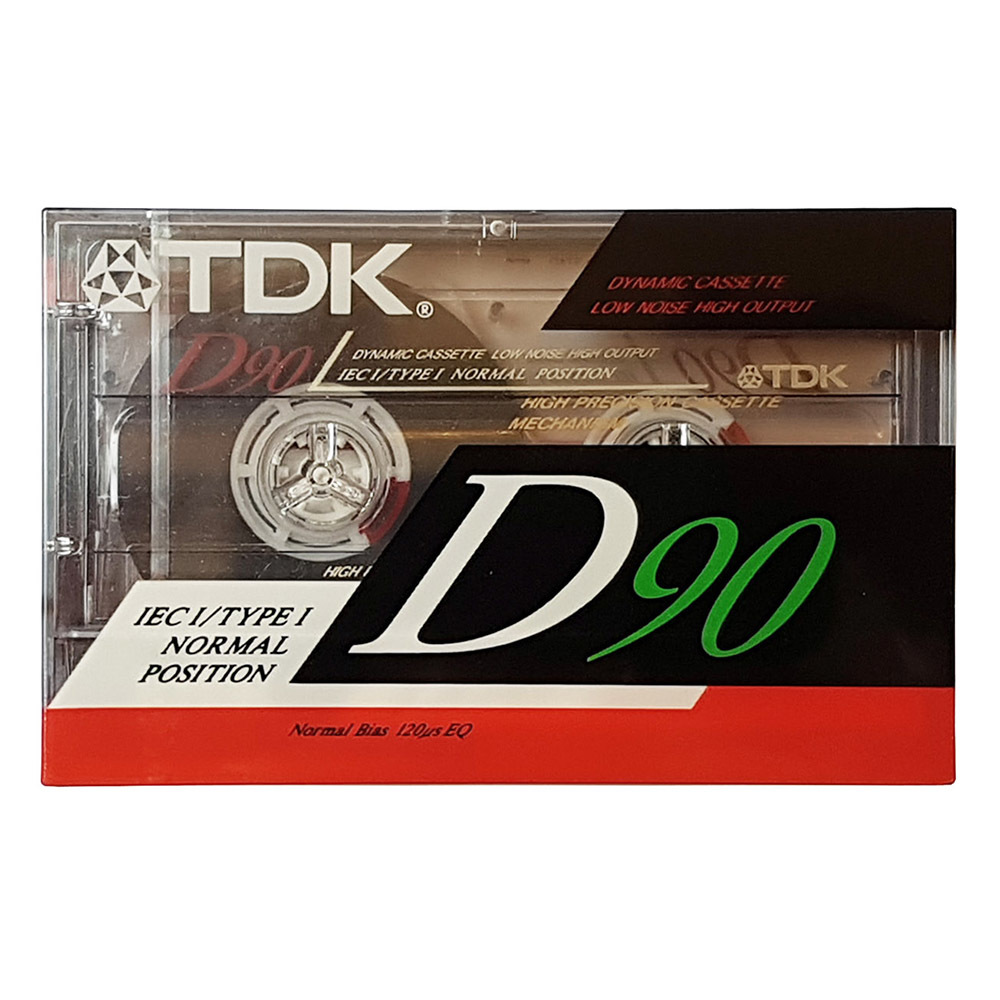 TDK Standard Size Audio Cassette Cassette,D90 Audio A00808-20 Pack of 1 