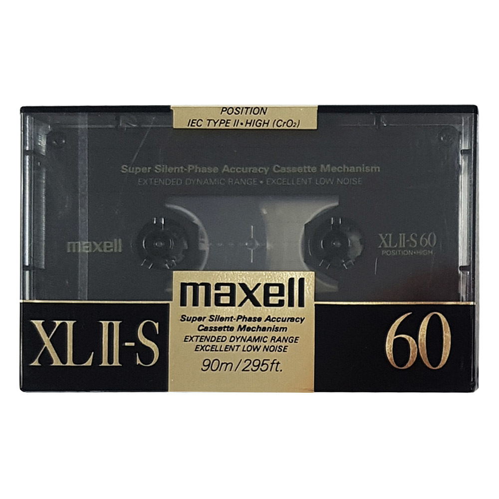 Maxell XLII-S 60 (1988-89) chrome blank audio cassette tapes