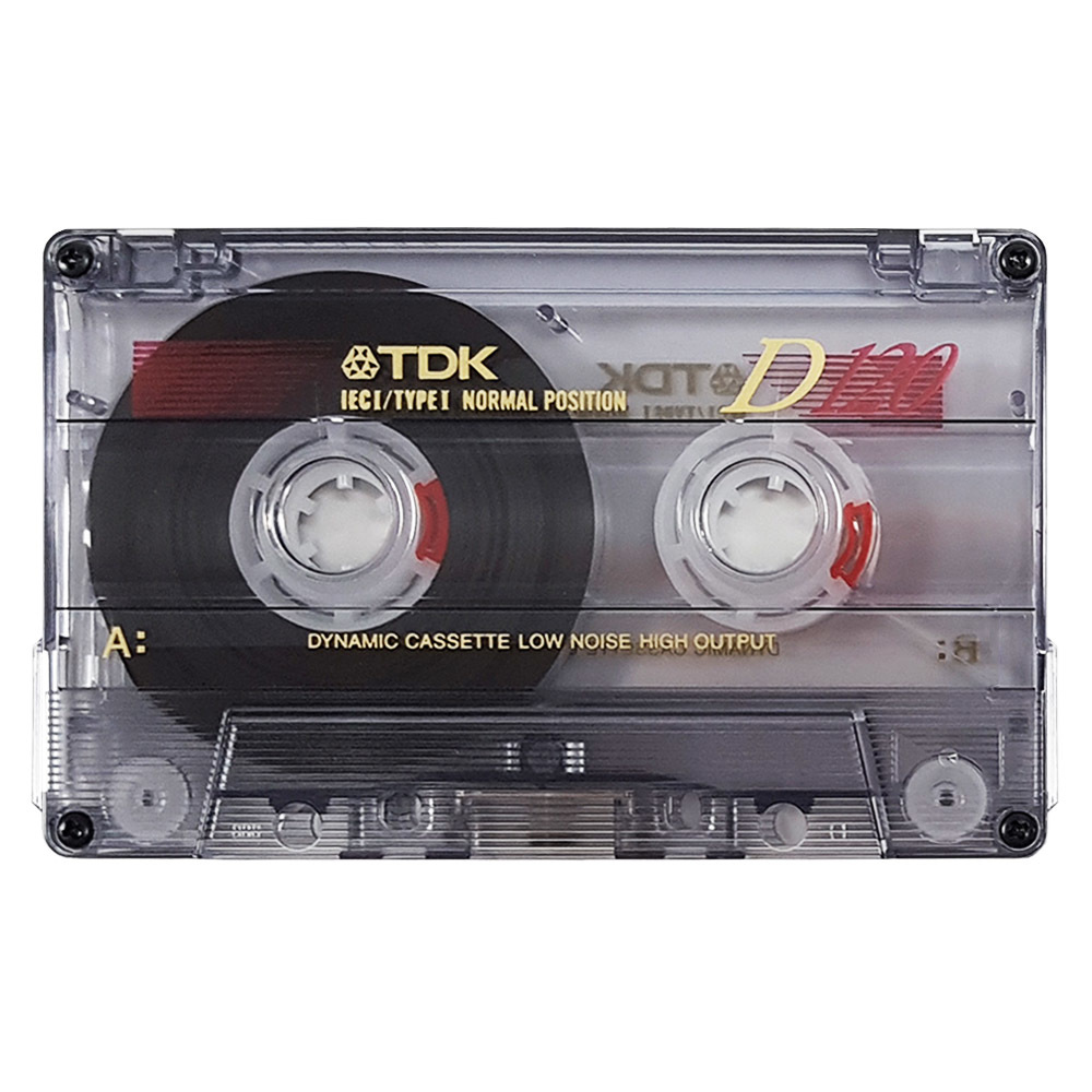 TDK D120 High Output Audio Cassette Tapes - 5 Pack (Type I Normal Bias)