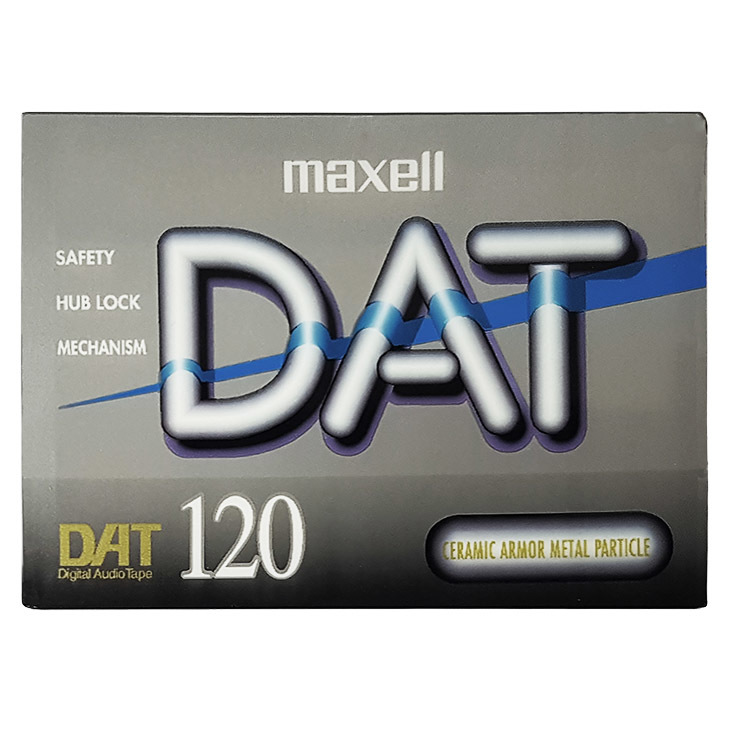 Maxell 120 minute DAT Digital Audio Tape - Retro Style Media