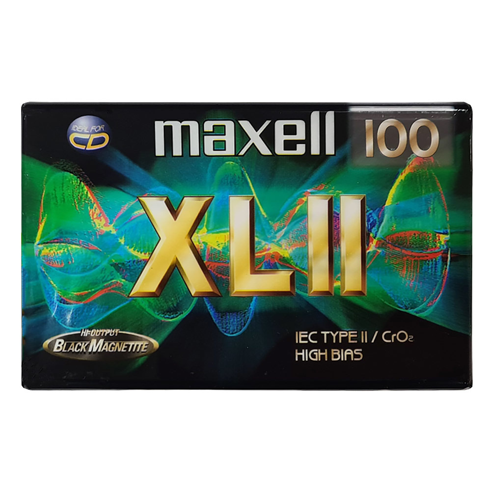 Maxell XLII 100 (1998-2000) chrome blank audio cassette tapes - Retro Style  Media