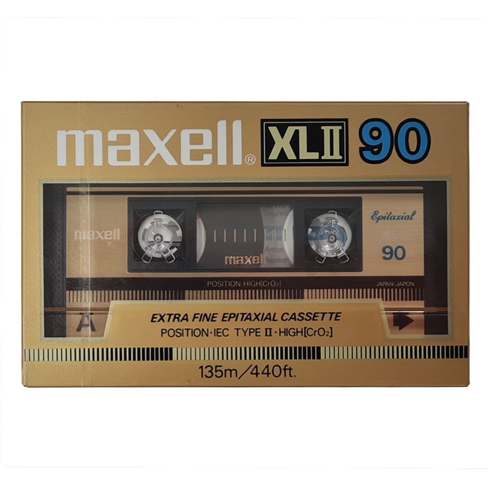 Maxell XLII 90 (1985-86) chrome blank audio cassette tapes - Retro Style  Media