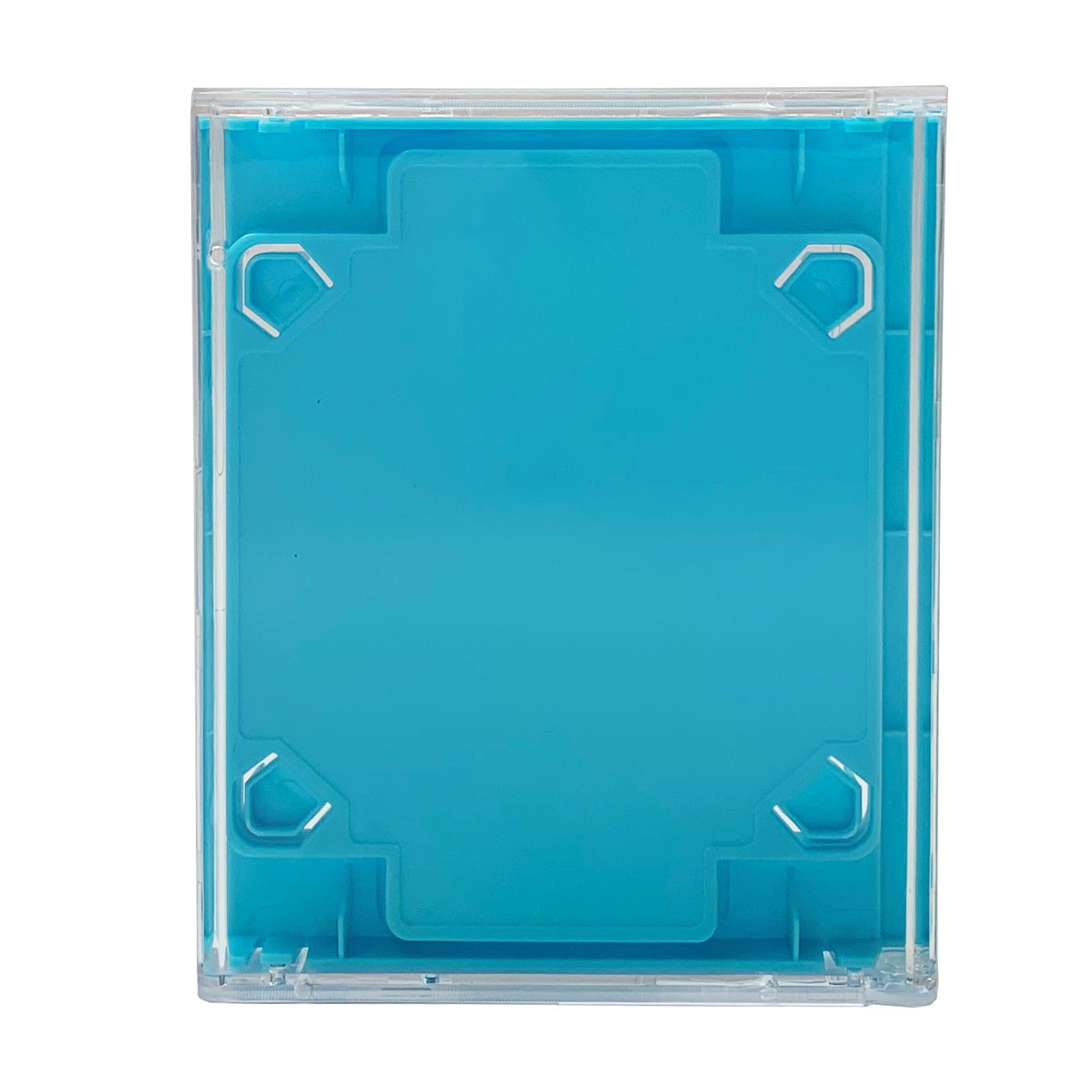 Full size MiniDisc case with a light blue inner tray - Retro Style Media