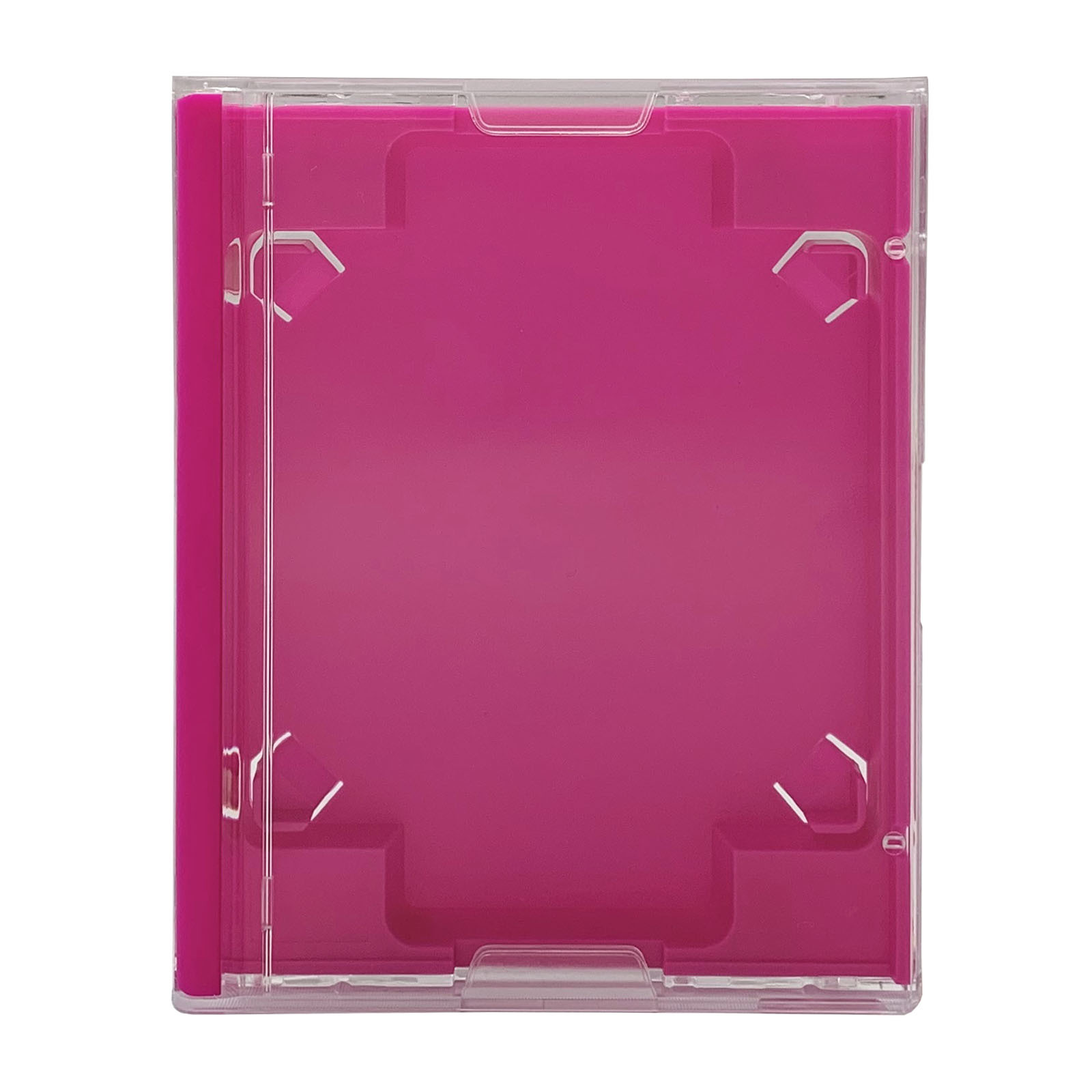 Full size MiniDisc case with a pink inner tray - Retro Style Media