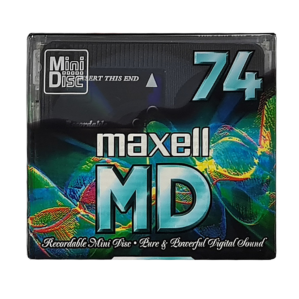Maxell MiniDisc 74 minutes - Retro Style Media