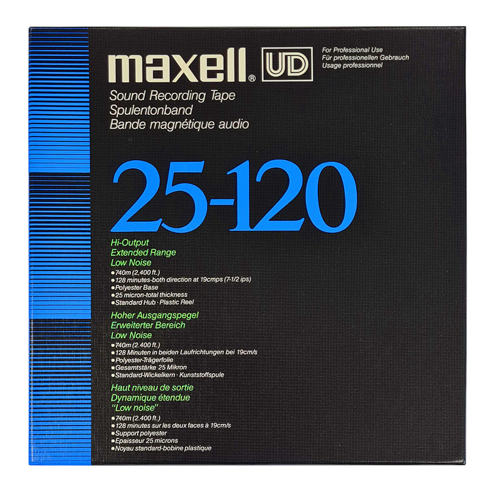 Maxell UD 25-120 (N) reel to reel 1/4 audio tape 740m - Retro Style Media
