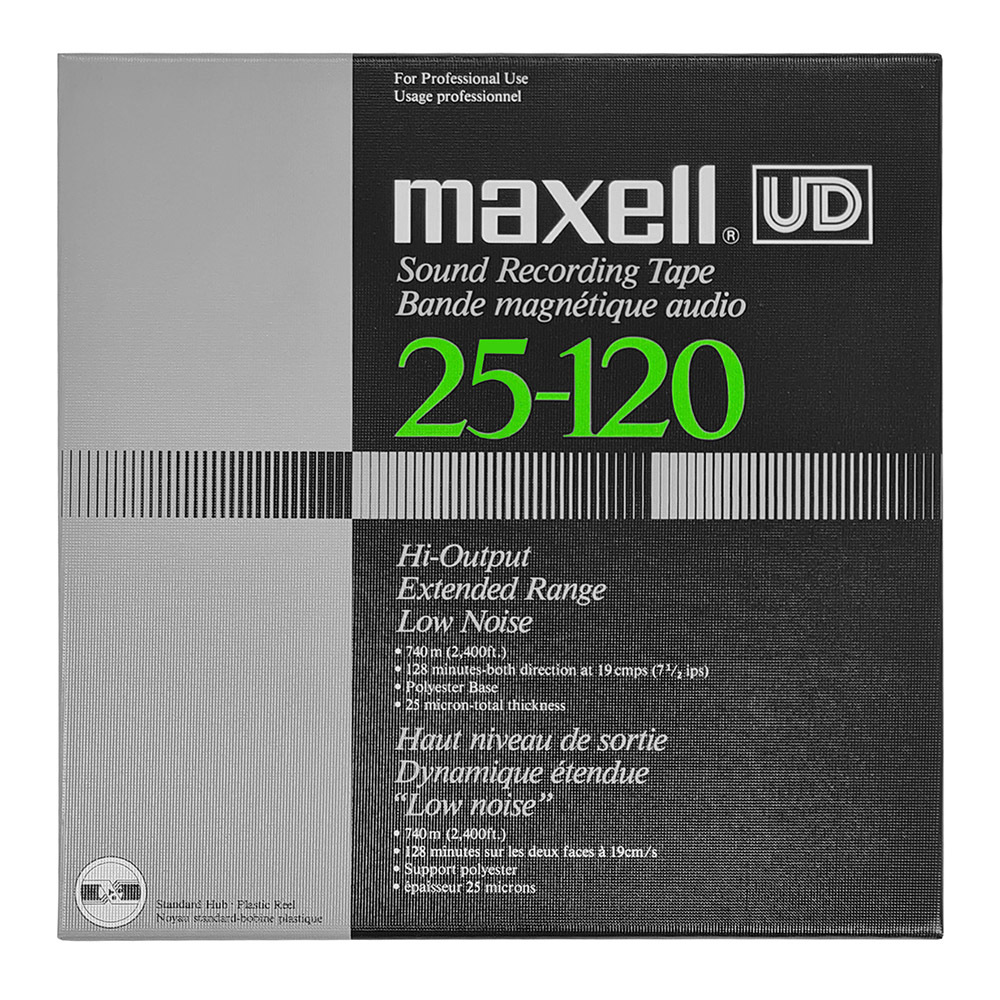 Maxell UD 25-120 reel to reel 1/4 audio tape 740m - Retro Style Media