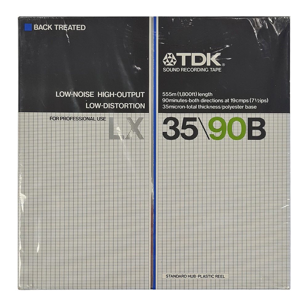 TDK LX 35-90B reel to reel 1/4 audio tape 555m - Retro Style Media