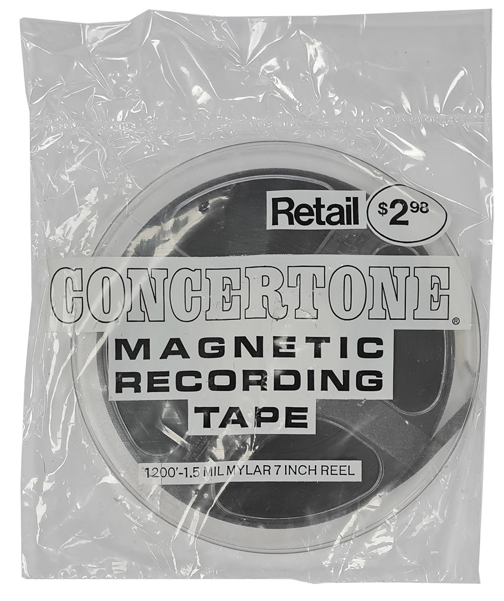 Concertone 7 inch spool reel to reel 1/4 audio tape 370m / 1200ft - Retro  Style Media