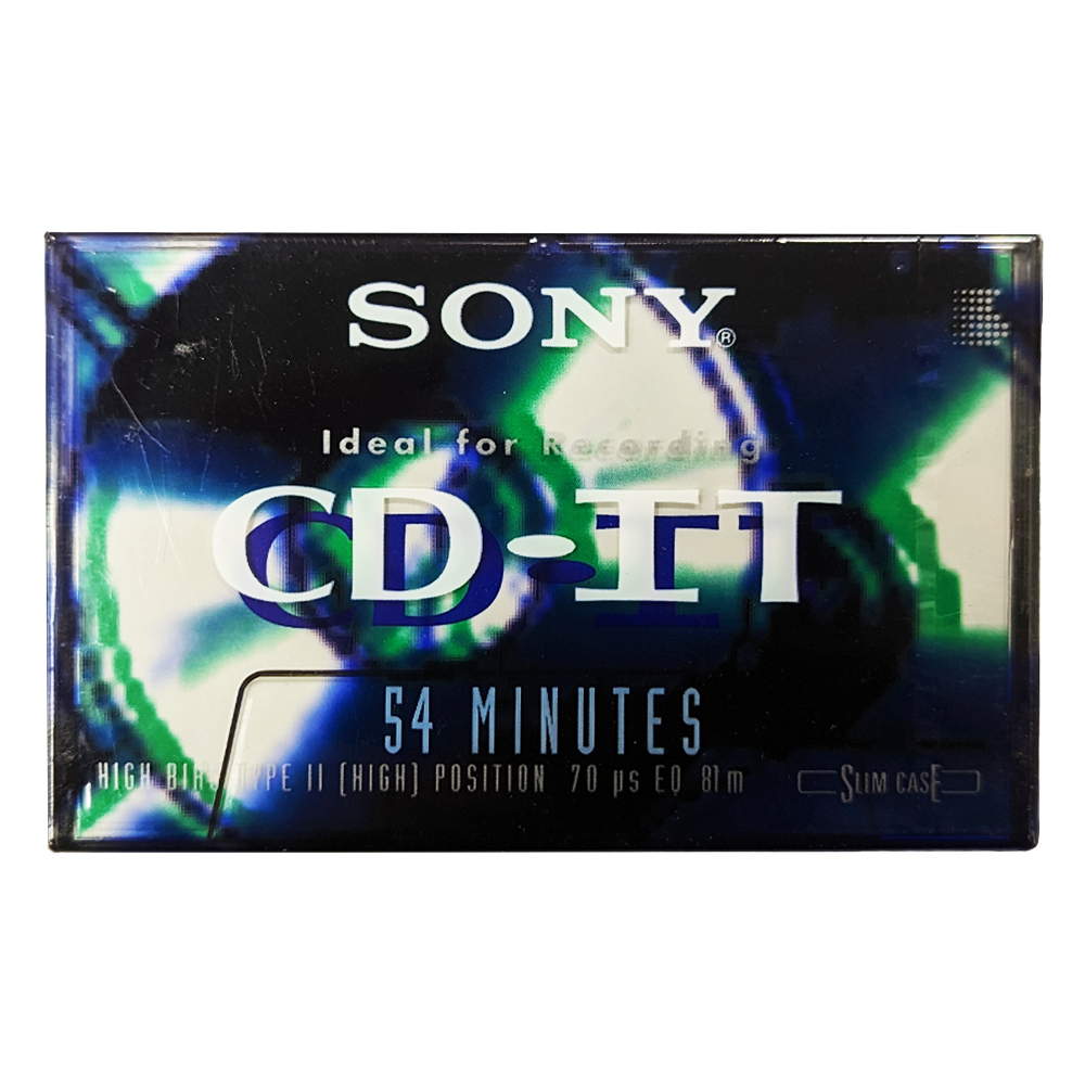 Sony CDit II 54 (1992-94) Chrome Slide Case Blank Audio Cassette Tapes ...