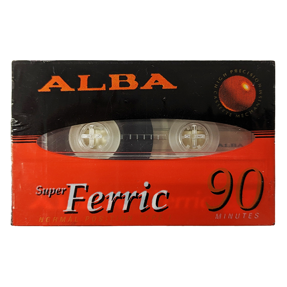 Alba C90 Superferric Blank Audio Cassette Tapes Retro Style Media