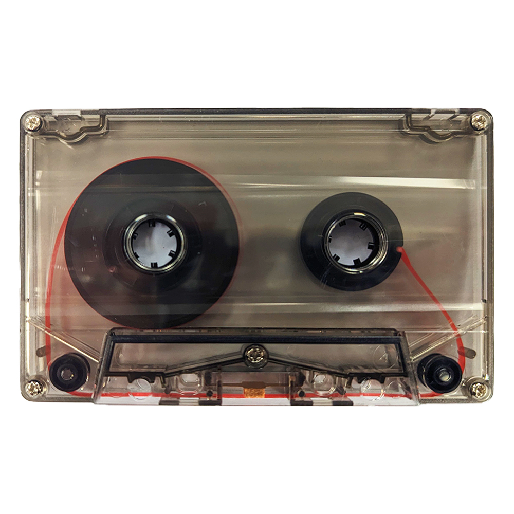 Clear Smokey Brown blank audio cassette tapes - Retro Style Media