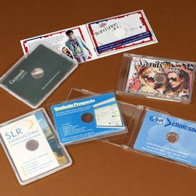 Business card CD and DVD packaging
